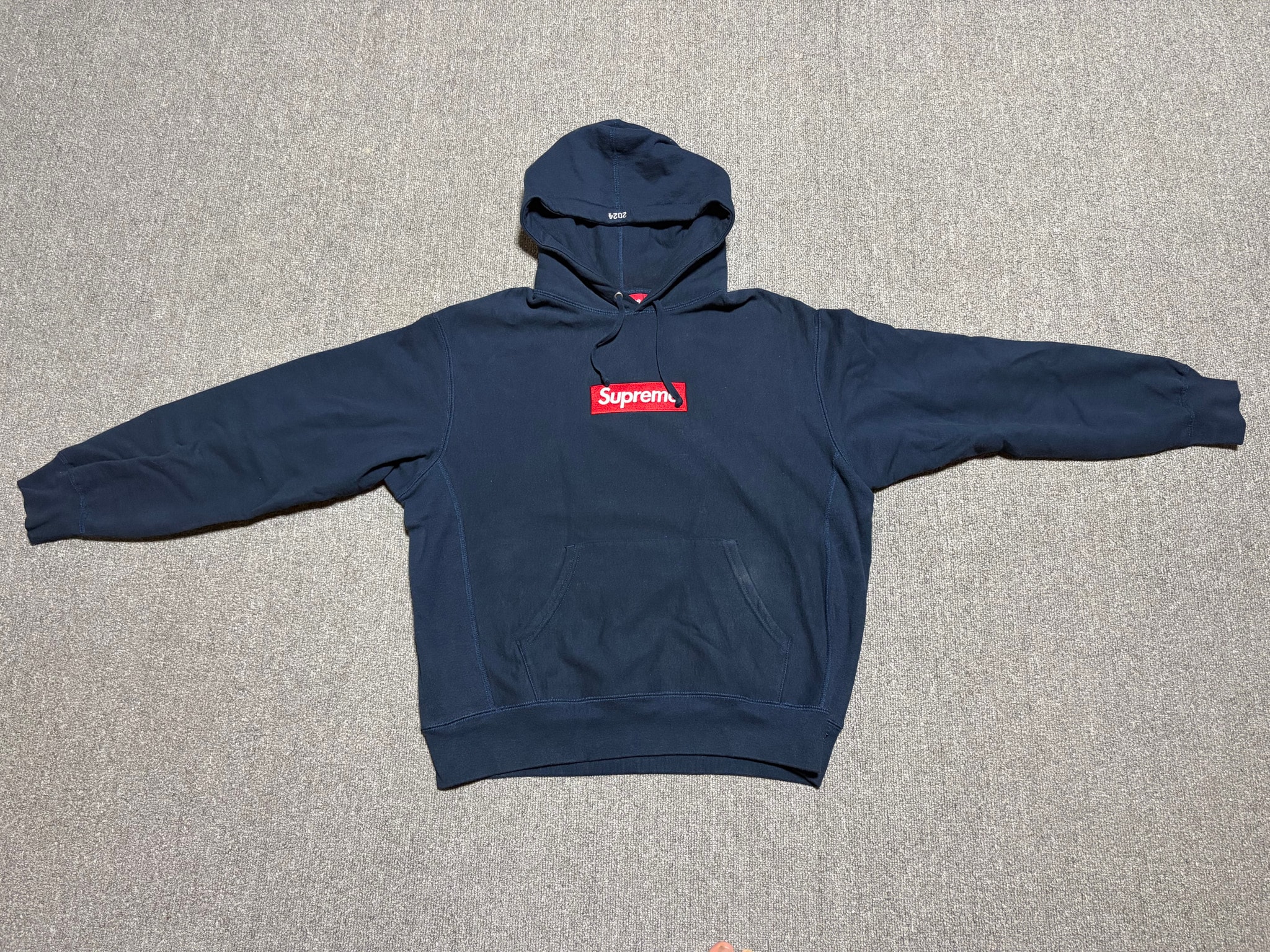 Supreme Box Logo Hooded Sweatshirt "Navy" (24FW)