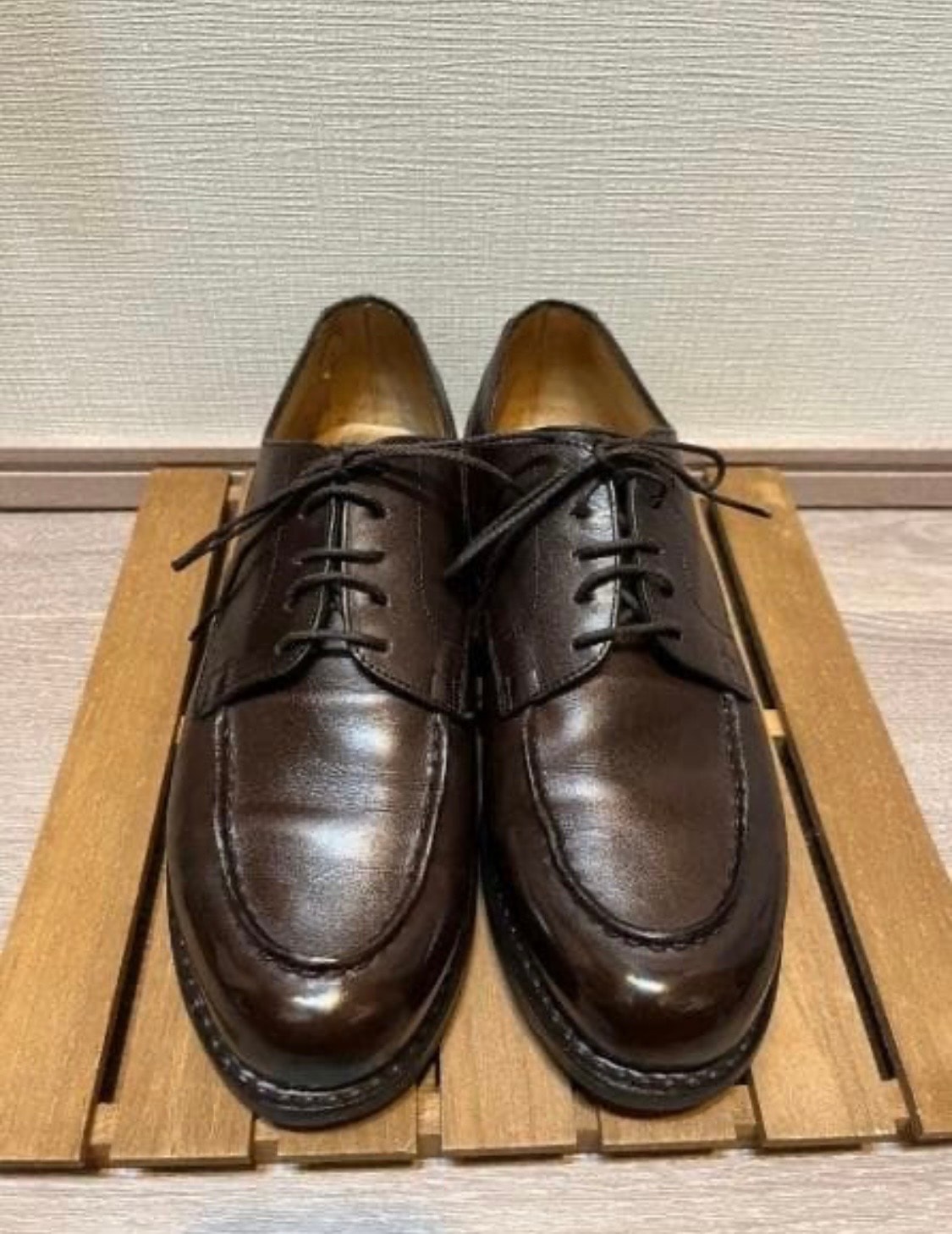 パラブーツ シャンボード UK7 PARABOOT CHAMBORD 25.5 カフェ