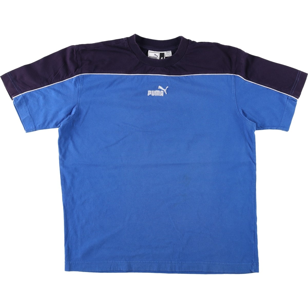 古着 90~00年代 プーマ PUMA ツートン ロゴTシャツ メンズM相当/eaa623826