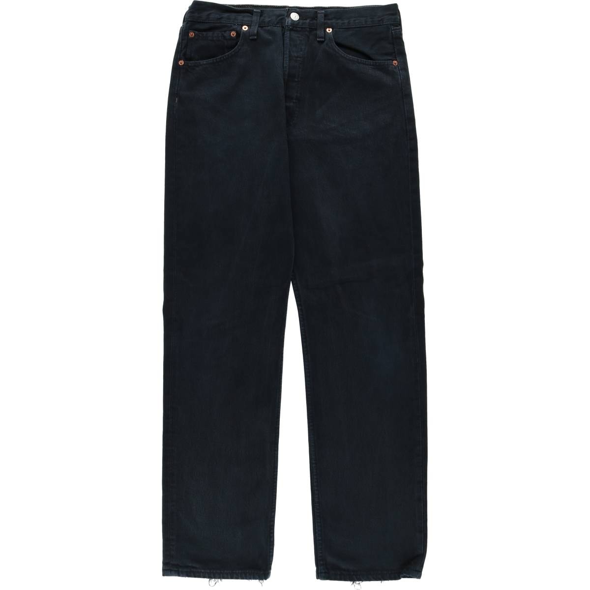 古着 00年代 リーバイス Levi's 00501-0165 ユーロモデル ブラックデニム ストレートデニムパンツ 英国製 メンズw32相当/eaa663357