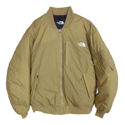 THE NORTH FACE ノースフェイス ブルゾン ND42330R GTX Insulation Bomber Jacket GORE-TEX インサレーション ボンバー ジャケット ゴアテックス ダウン ジャケット ベージュ系 L【中古】