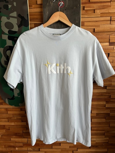 kithロゴTシャツ ライトブルー