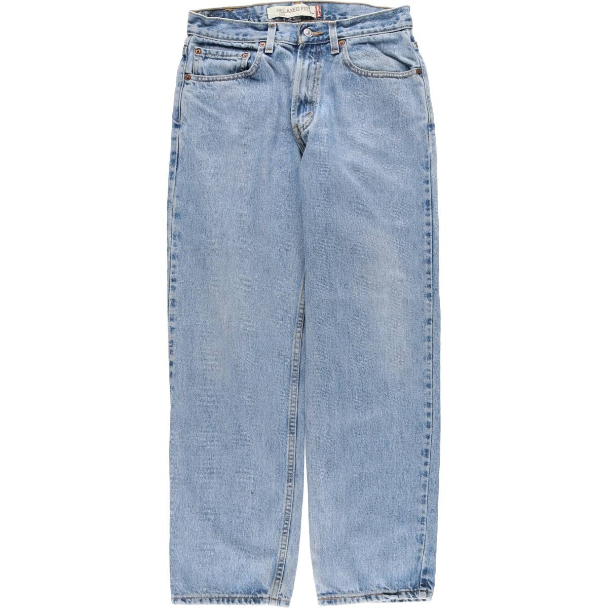 古着 リーバイス Levi's 550 RELAXED FIT 無地 テーパードデニムパンツ メキシコ製 W31 L30 メンズw31相当 ジッパーフライ/eaa530525