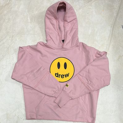 drew house mascot deconstructed hoodie "Dusty Rose"