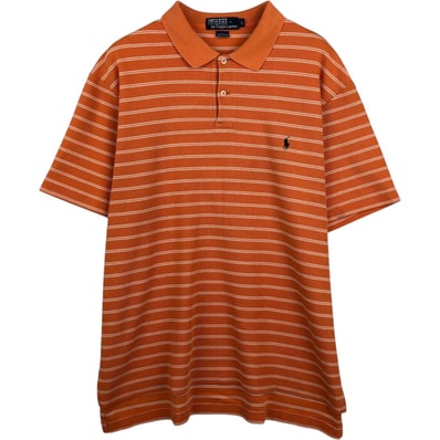 古着 ラルフローレン Ralph Lauren POLO by Ralph Lauren 半袖 ボーダー ポロシャツ メンズL相当/eaa622947