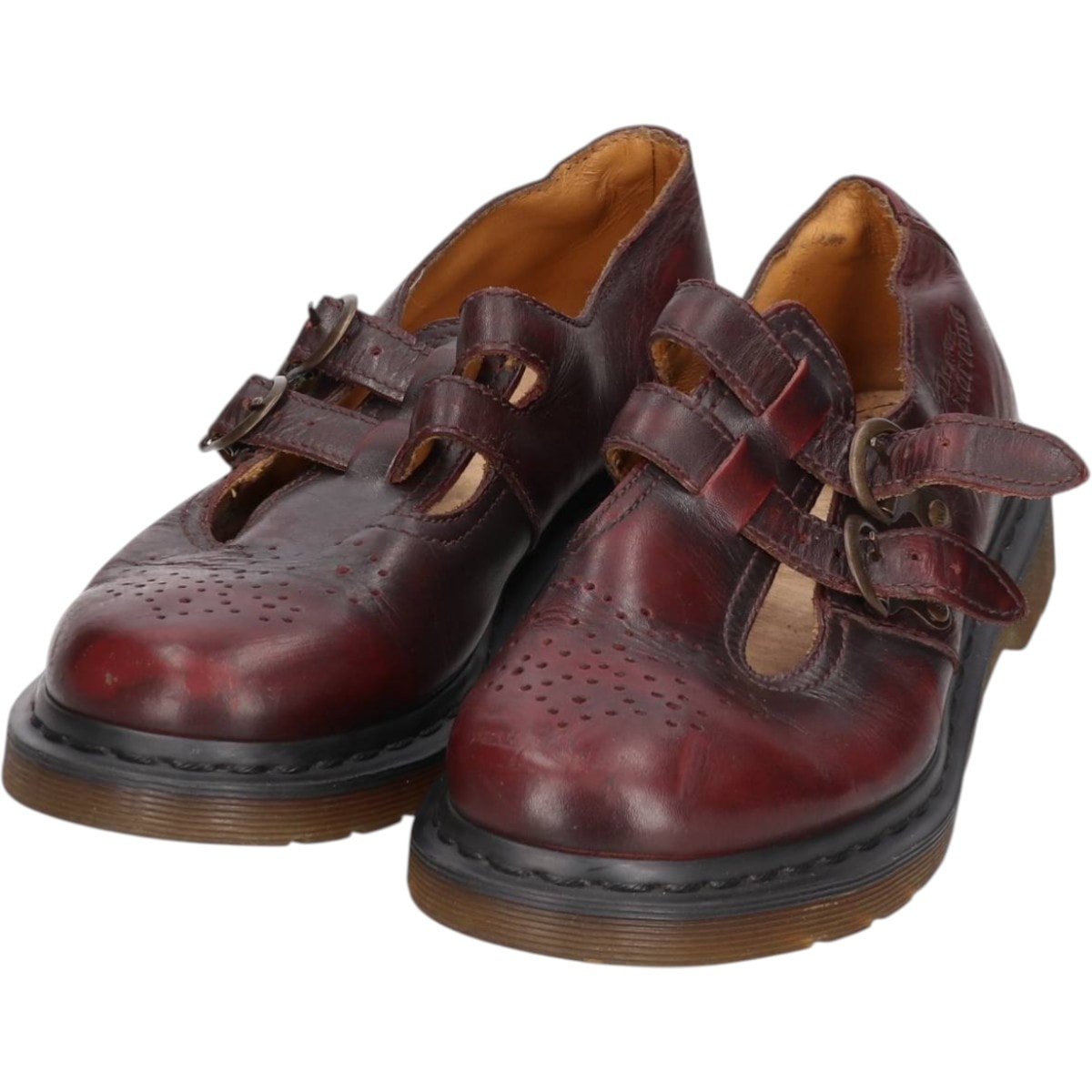 古着 ドクターマーチン Dr.Martens MARY JANE メリージェーン 8065 セミブローグ ストラップシューズ 6 レディース24.5cm相当/saa014816