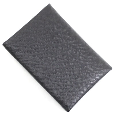 【新品】エルメス カードケース コインケース 財布 カルヴィ デュオ 黒 ブラック エプソン 二つ折り財布 小銭入れ レザー ブラック HERMES メンズ レディース カードホルダー カード入れ 本革 コンパクト 薄い スモール スリム シンプル ブランド