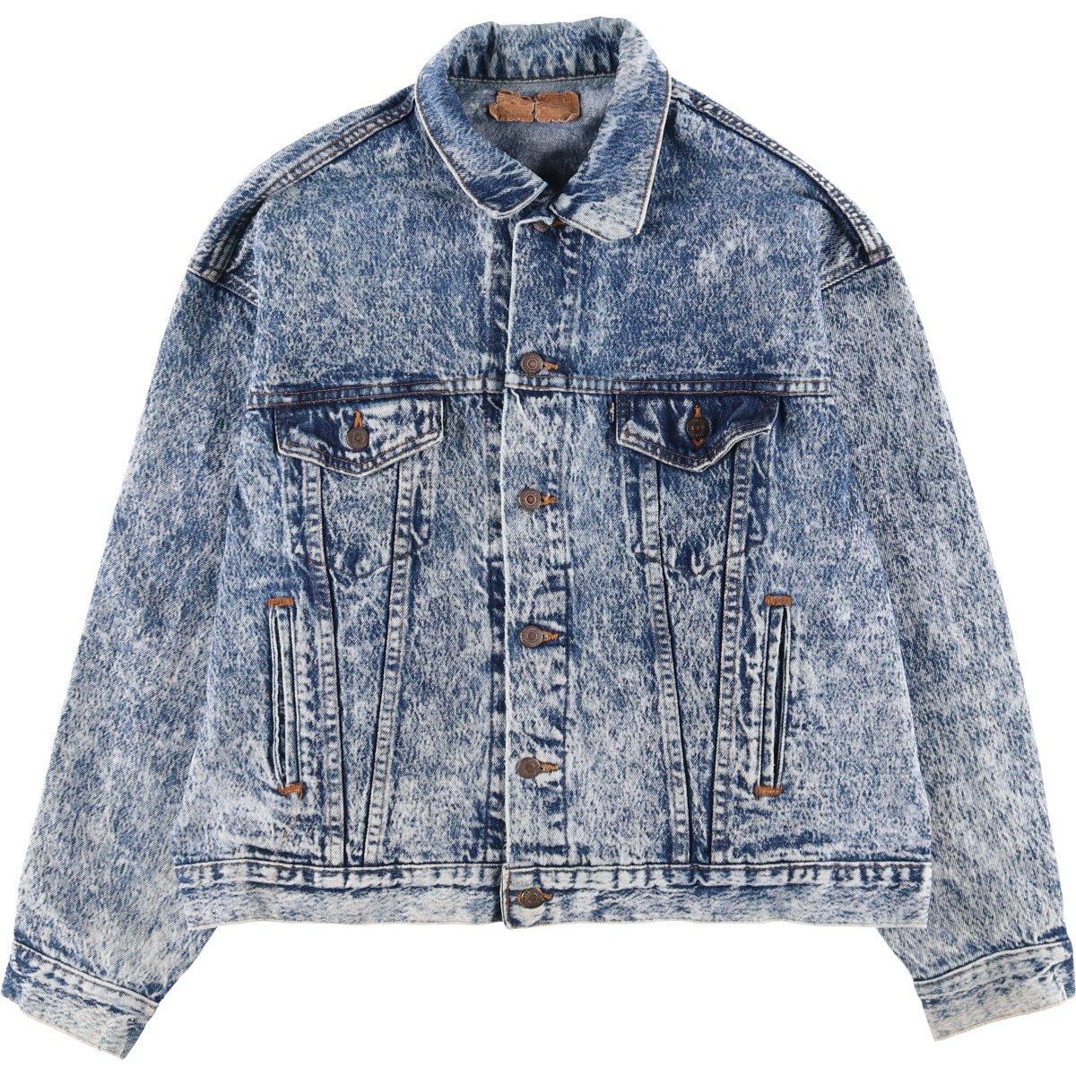 古着 80年代 リーバイス Levi's 70507-0520 ケミカルウォッシュ デニムジャケット Gジャン USA製 メンズXL相当 ヴィンテージ/eaa591930