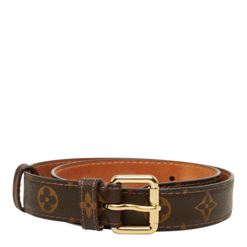 ルイ ヴィトン モノグラム サンチュール ベルト サイズ75/30 M9274 ブラウン PVC レディース LOUIS VUITTON 中古