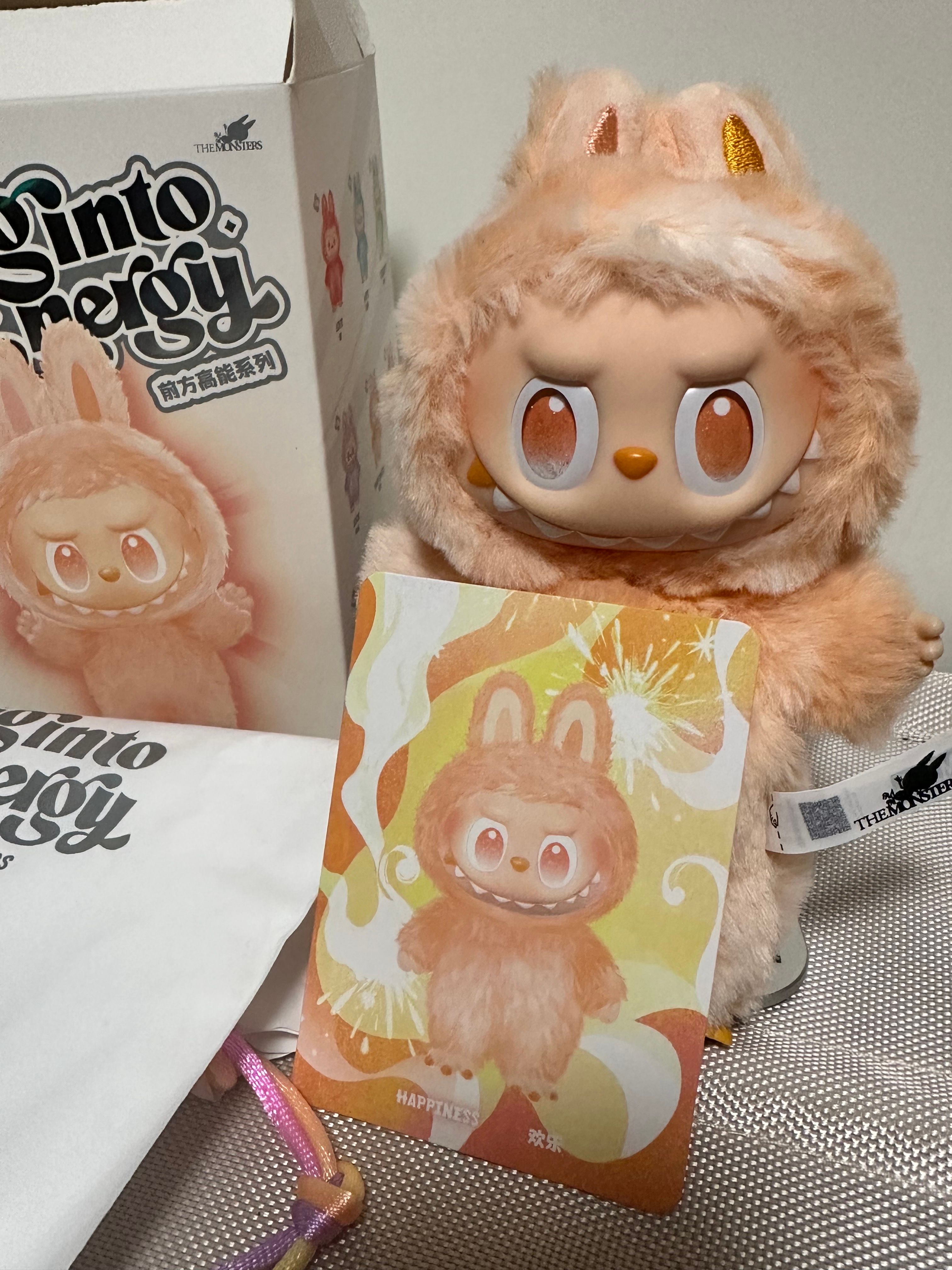 POP MART THE MONSTERS (LABUBU) Big into Energy Series Plush Pendant HAPPINESS