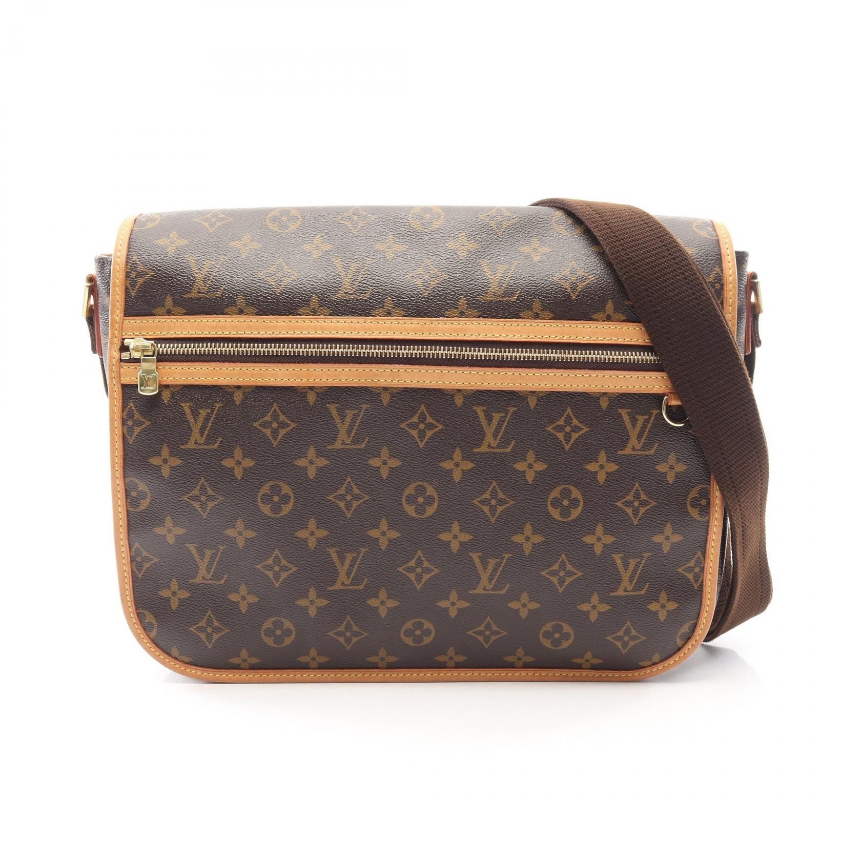 ルイ・ヴィトン LOUIS VUITTON メッセンジャーGM ボスフォール ショルダーバッグ バッグ PVCコーティングキャンバス レザー モノグラム メンズ レディース ブラウン系 M40105 【中古】