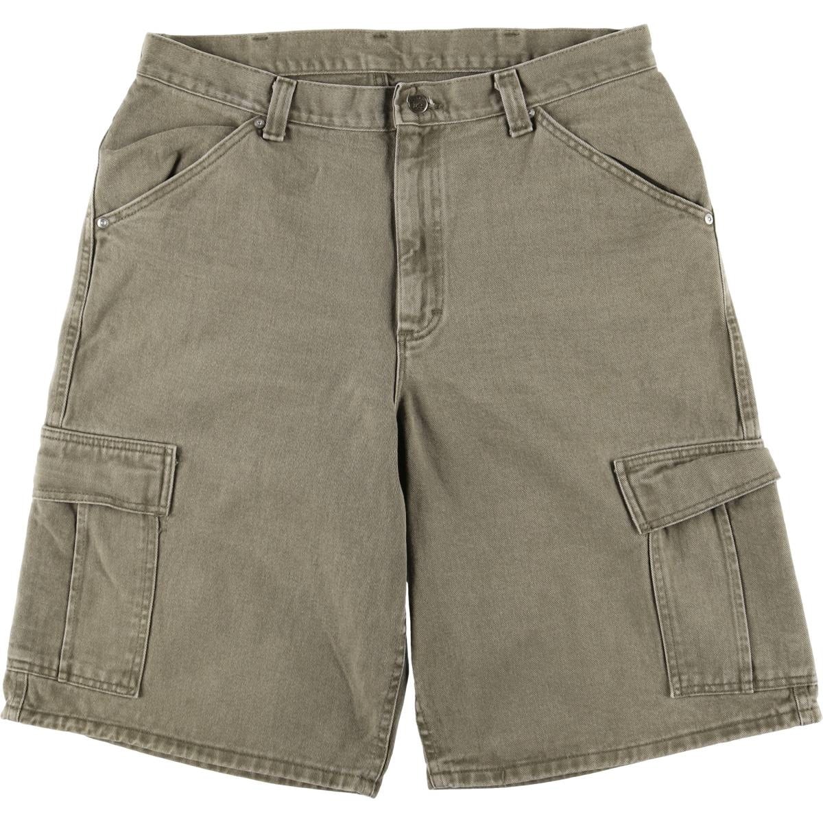 古着 リー Lee RIVETED デニムカーゴショーツ ハーフパンツ メンズw37相当/eaa572412