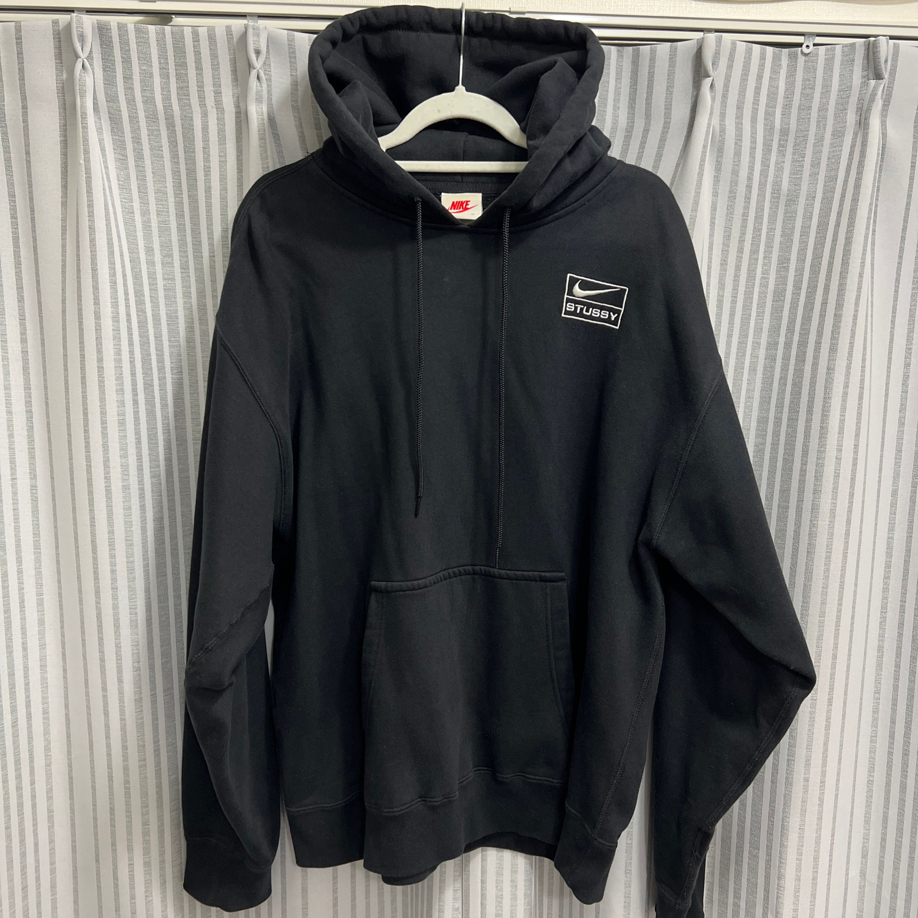Stussy × Nike NRG Washed Hoodie (US Size) "Black" DN4028-010