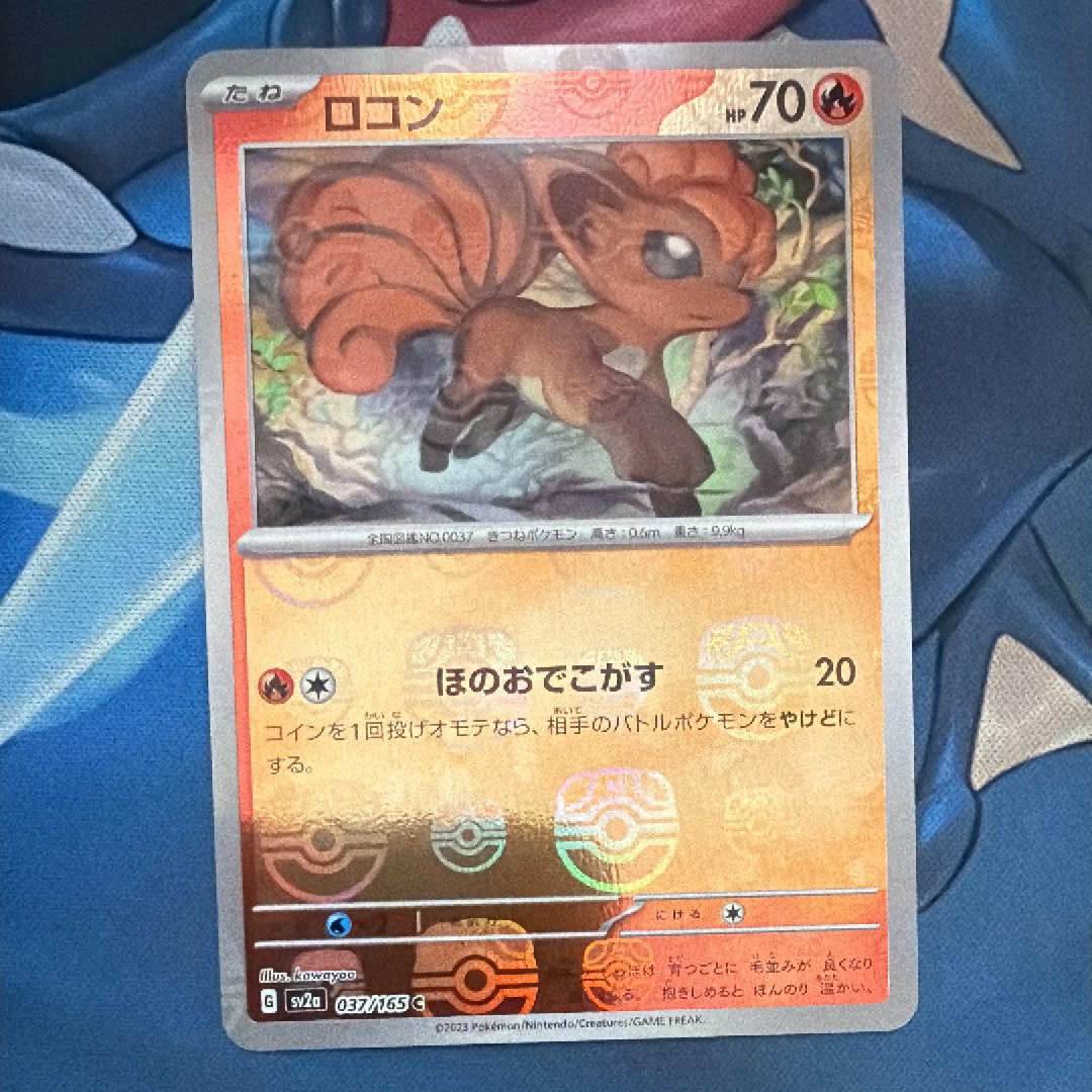 ロコン C: マスターボールミラー[SV2a 037/165](強化拡張パック「ポケモンカード151」)