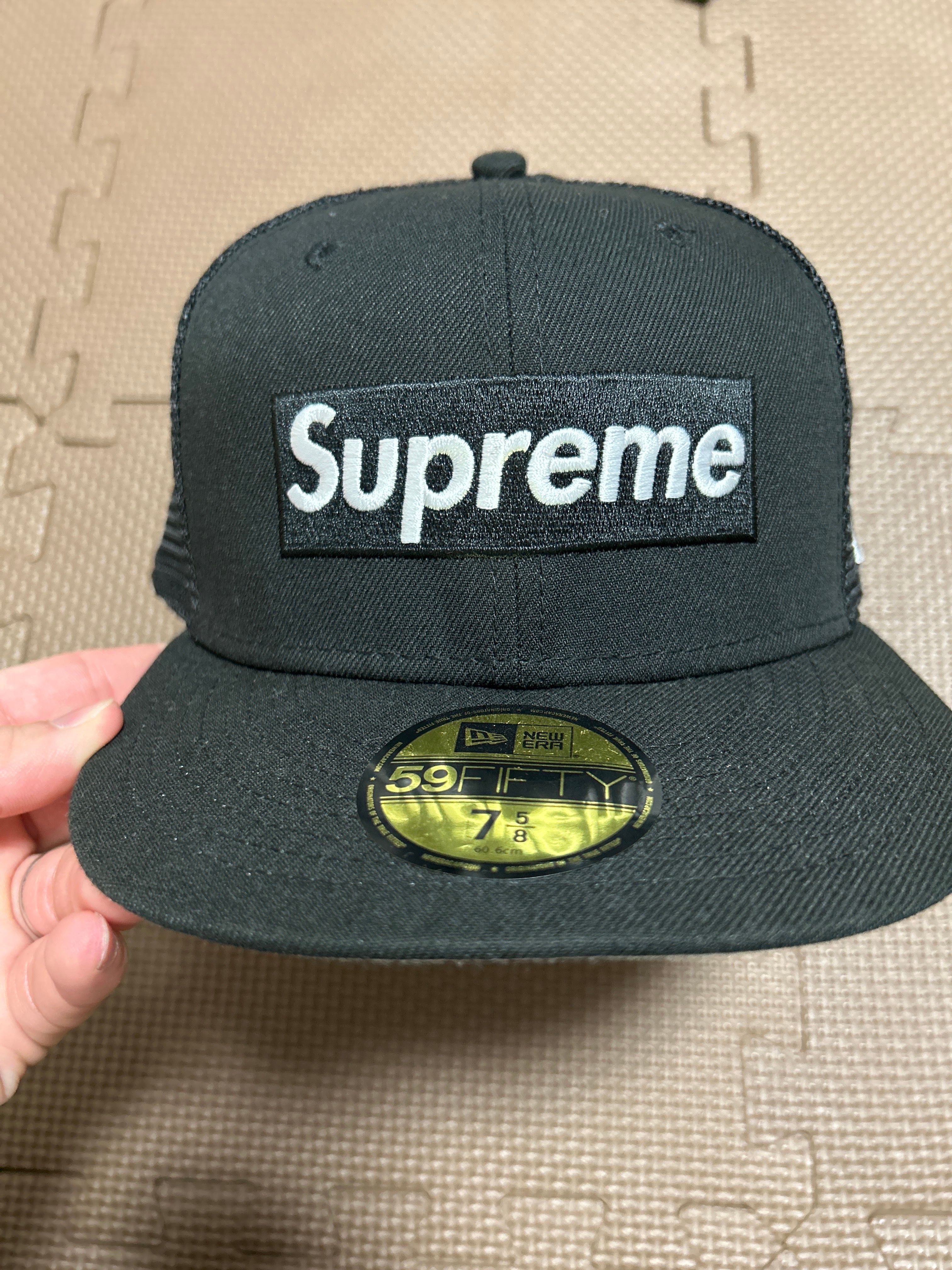 Supreme Box Logo Mesh Back New Era "Black" (22SS)