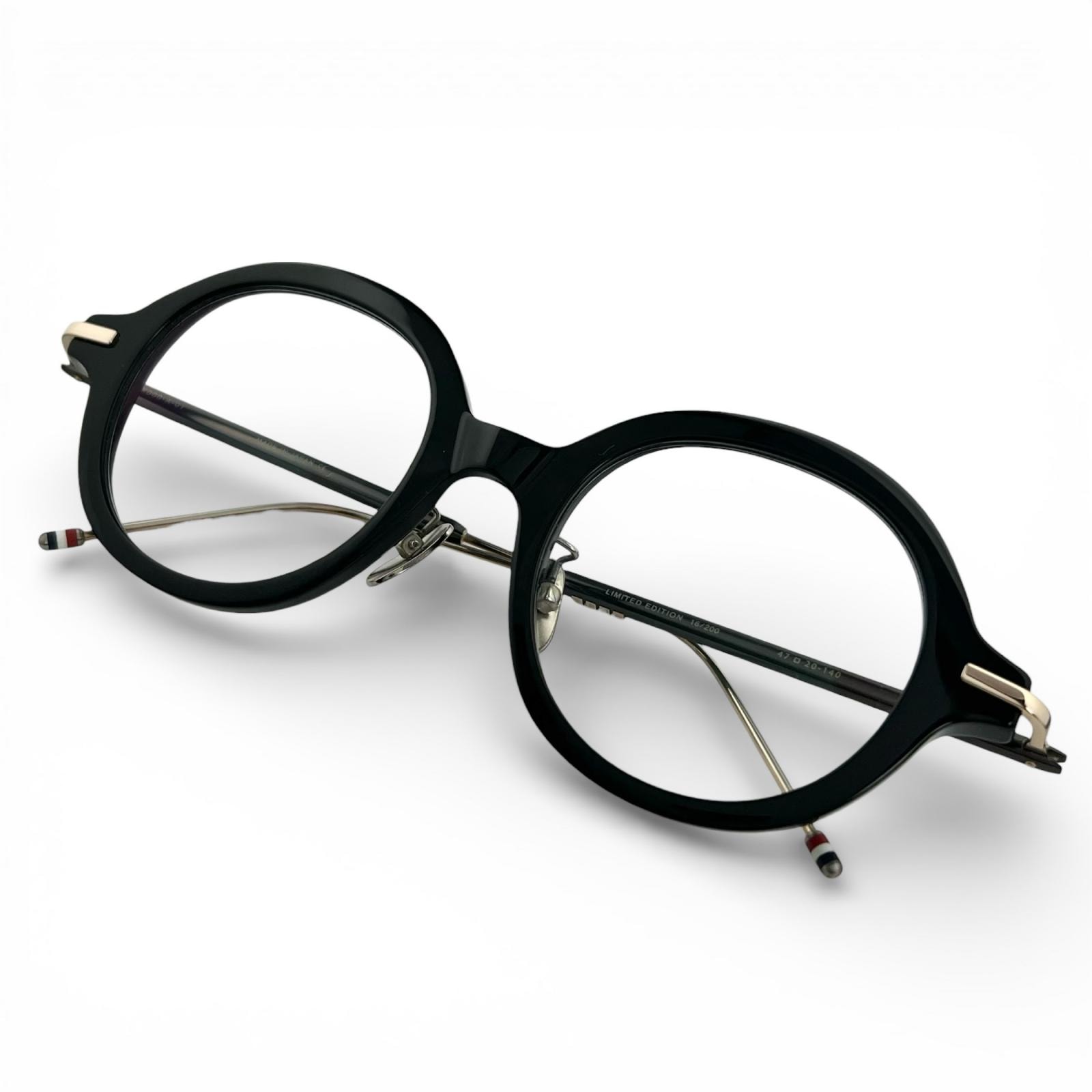 美品 トムブラウン メガネ ブラック メンズ 47⬜︎20 140 TBX000-A-01