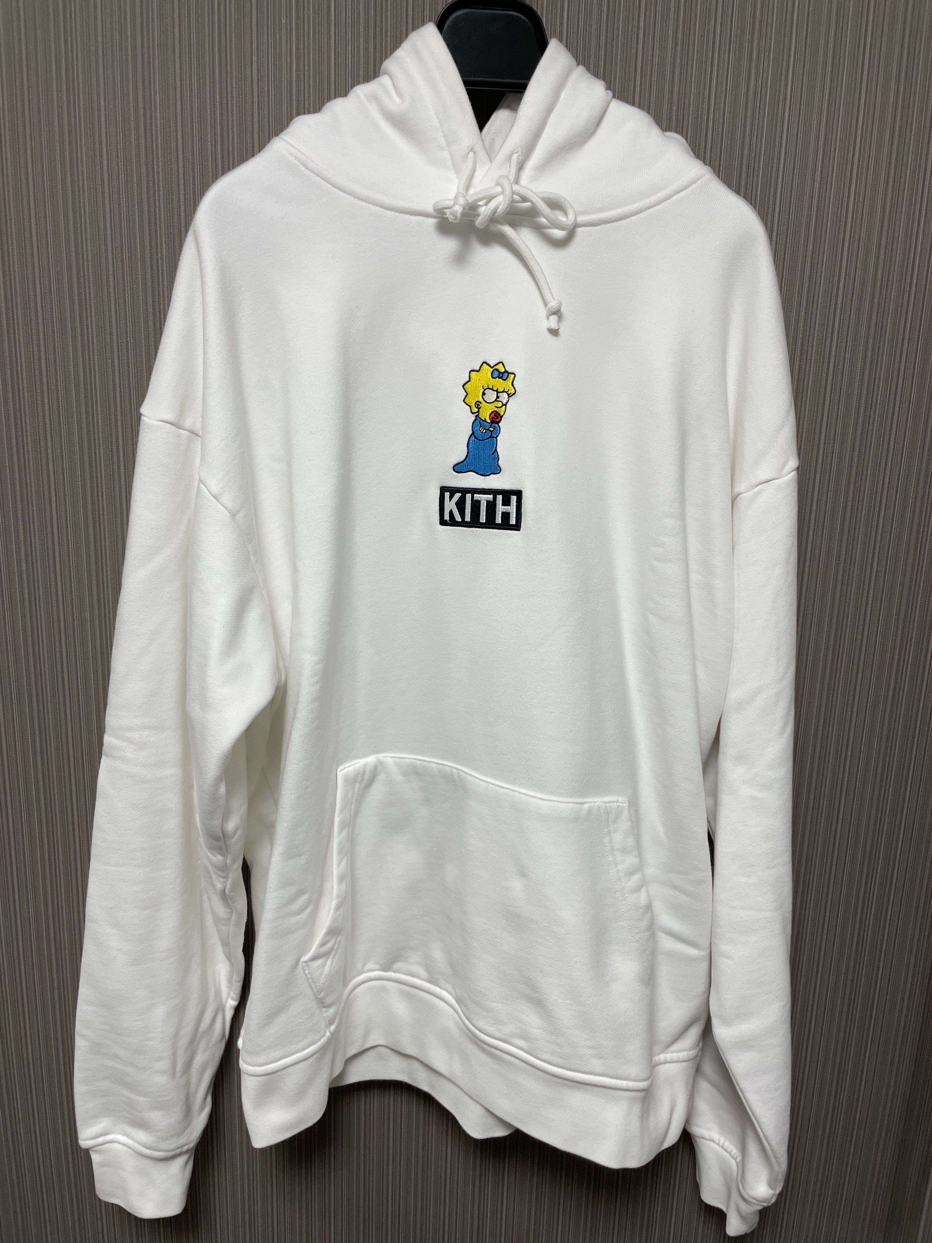 Kith The Simpsons Maggie Logo Hoodie "White"
