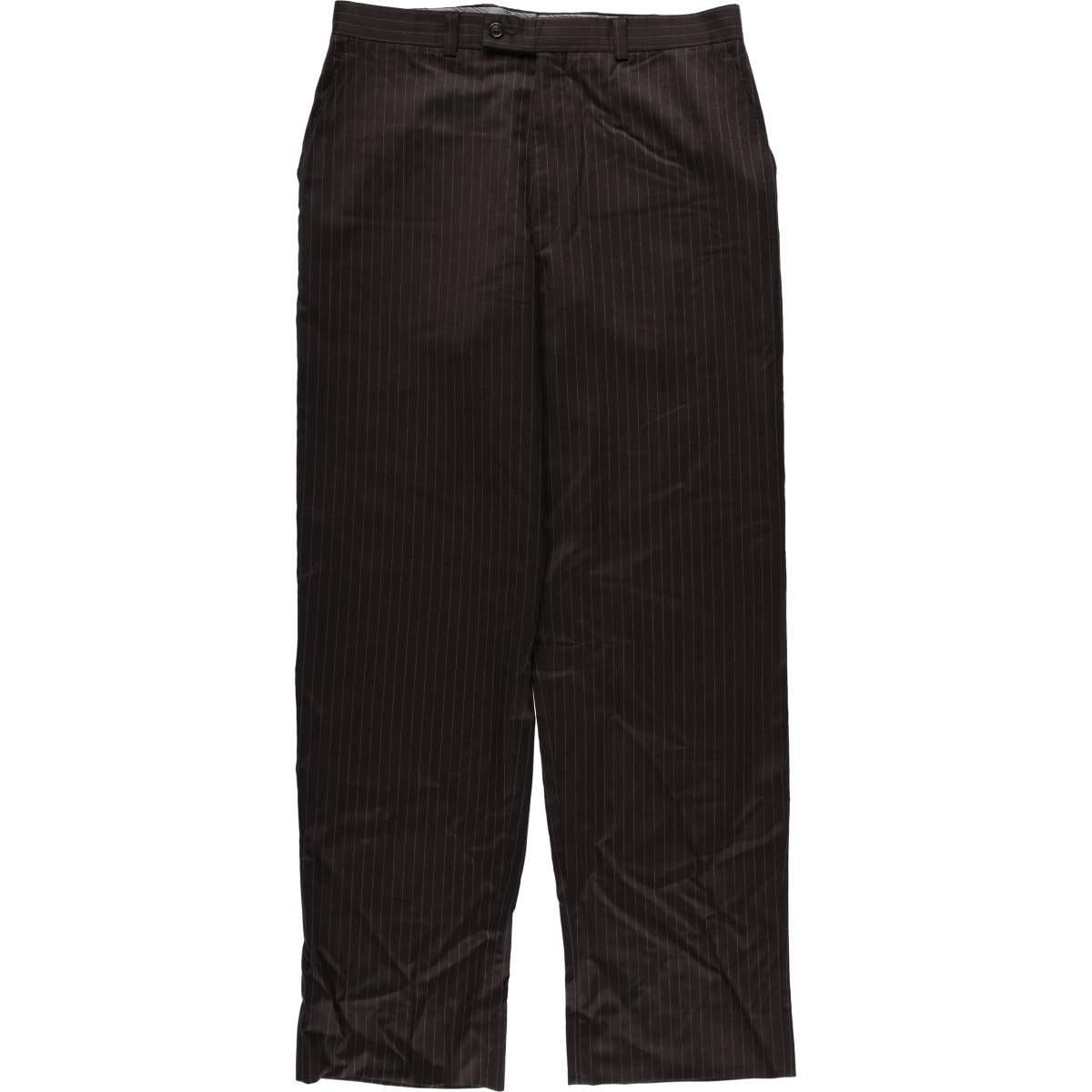 古着 カルバンクライン Calvin klein ストライプ柄 スラックスパンツ 33W×32L メンズw34相当/eaa669213