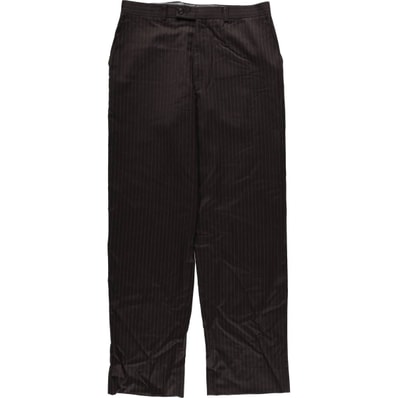 古着 カルバンクライン Calvin klein ストライプ柄 スラックスパンツ 33W×32L メンズw34相当/eaa669213