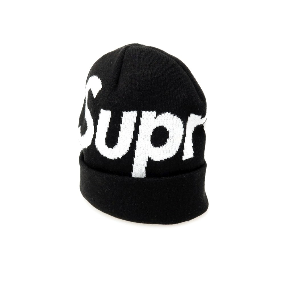 【中古】シュプリーム Supreme 2025年秋冬 Big Logo Beanie ニットキャップ ブラック【サイズ58cm(ONE SIZE)】【メンズ】