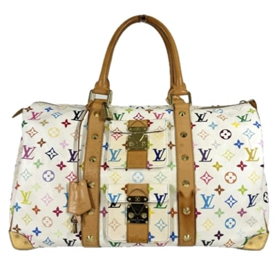 ルイヴィトン LOUIS VUITTON キーポル45 キーポル 45 M92641 モノグラムマルチカラー 村上隆 カバン 旅行バッグ トラベルバッグ ハンドバッグ ボストンバッグ モノグラムマルチカラーキャンバス ブロン ホワイト