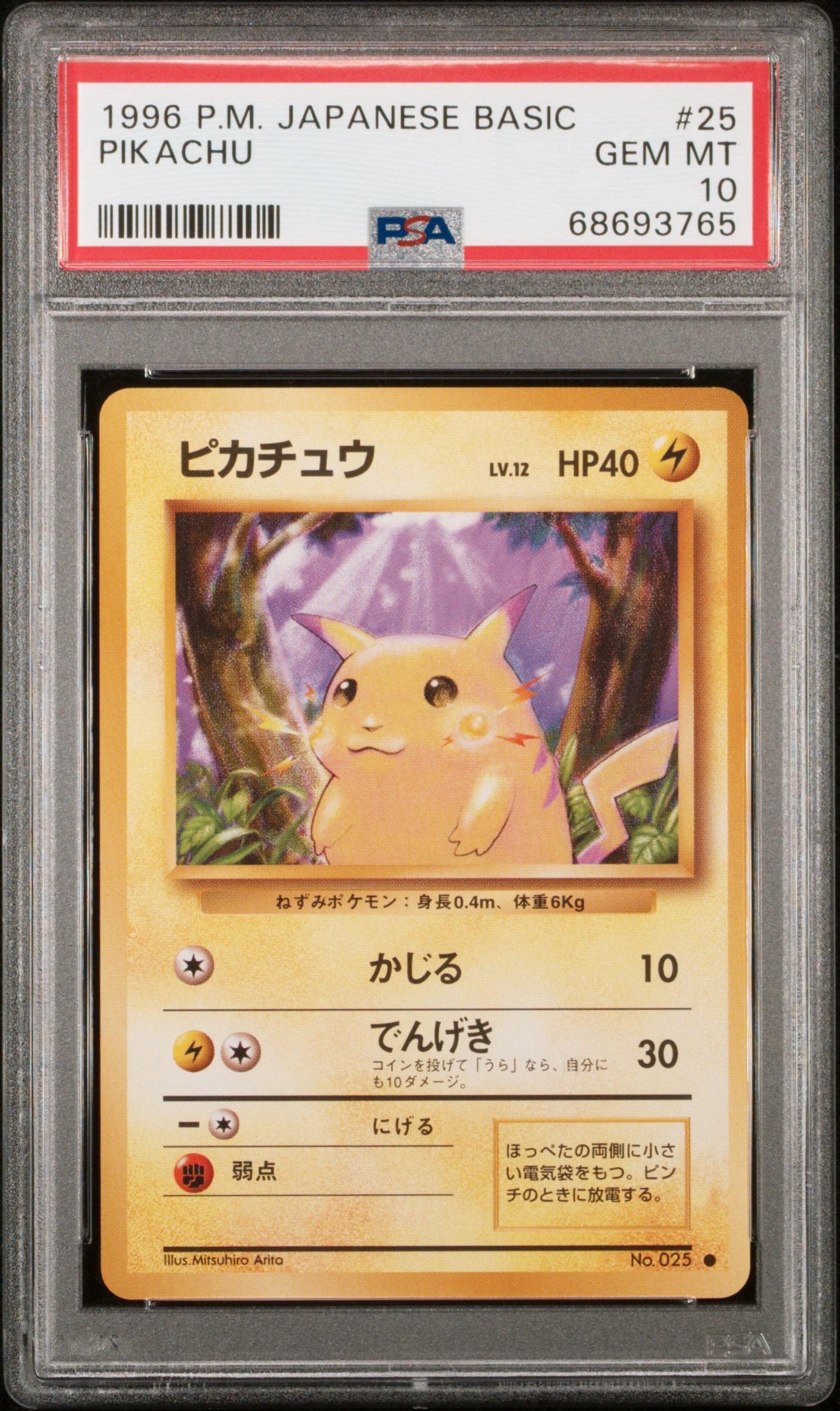 ピカチュウ ● : 旧裏 [PMCG1-2](拡張パック「ポケットモンスター カードゲーム」再販)