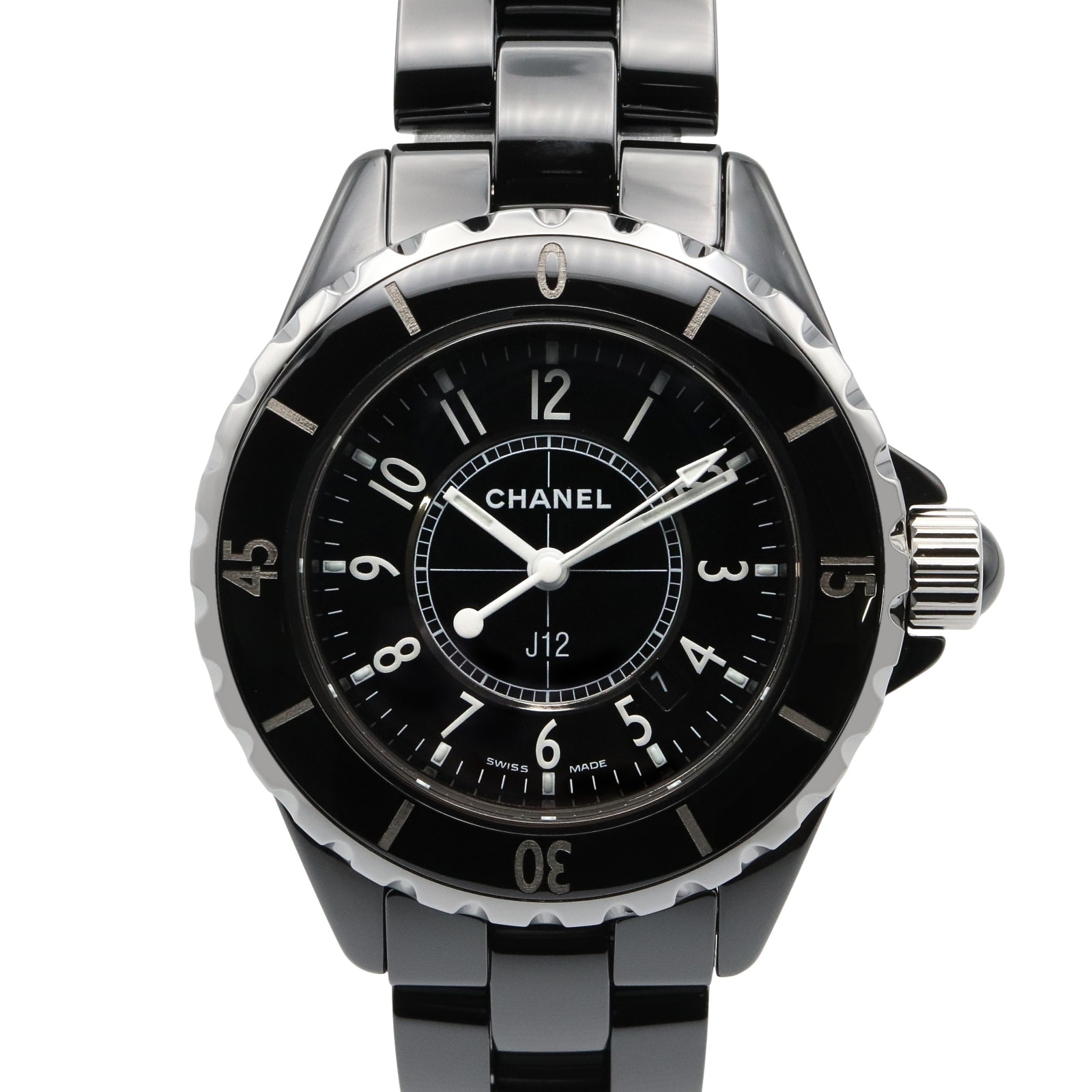 シャネル CHANEL J12 腕時計 時計 セラミック レディース ブラック系 H0682 【中古】
