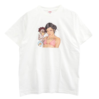 Supreme シュプリーム Tシャツ 25AW Angel Tee エンジェル 半袖 Tシャツ ホワイト系 M【美品】【中古】