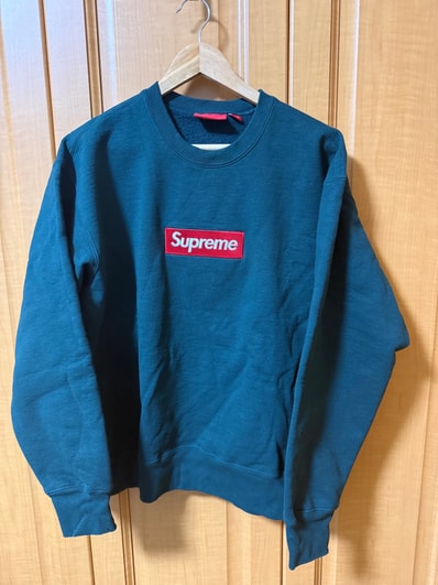 Supreme Box Logo Crewneck "Dark Pine" (22FW)