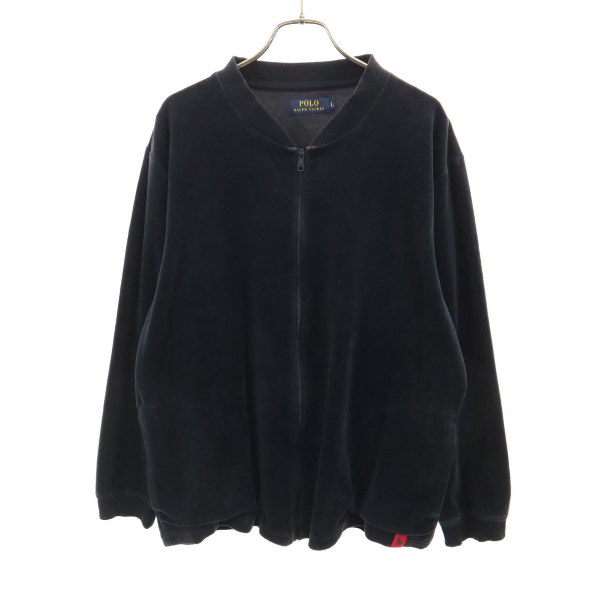 POLO RALPH LAUREN ポロラルフローレン ベロア ブルゾン L ブラック