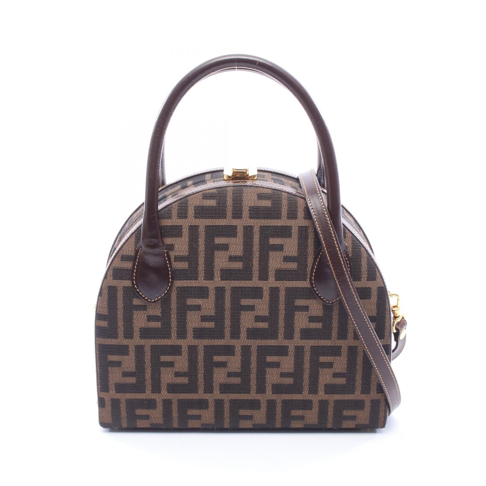 フェンディ ズッカ ショルダーバッグ ハンドバッグ 2WAY 8BS051 キャンバス レディース FENDI 【1-0220073】 FENDI - フェンディ ズッカ ショルダーバッグ ハンドバッグ 2WAY