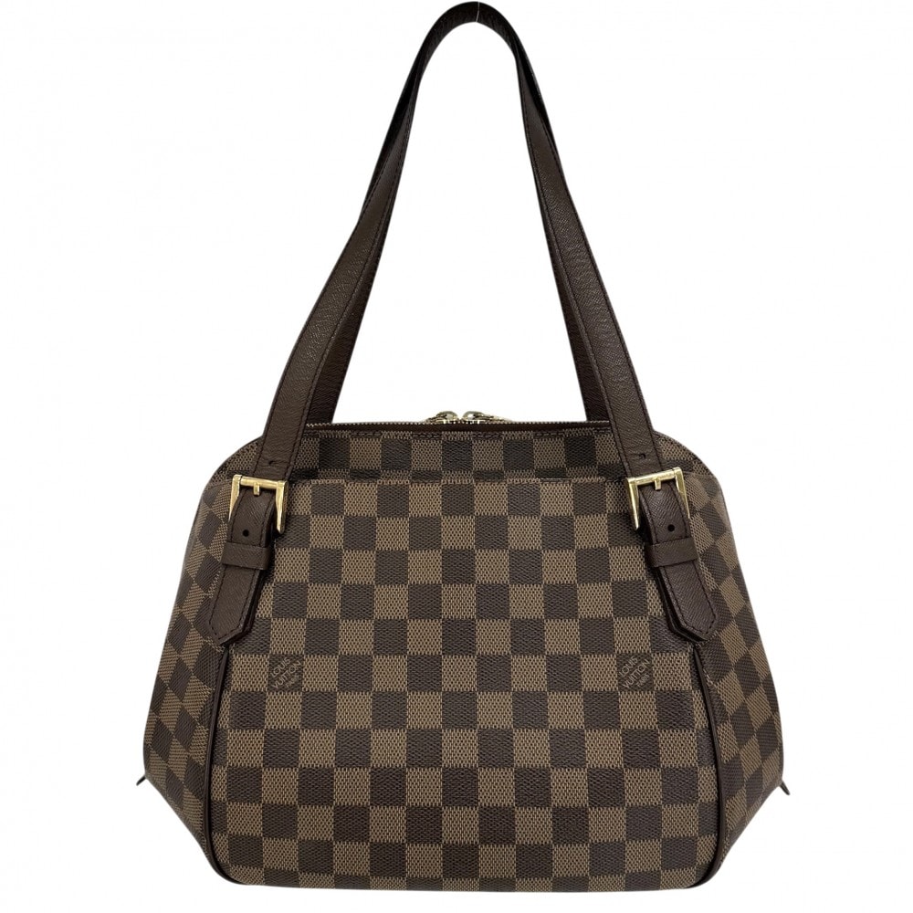 LOUIS VUITTON ルイヴィトン ハンドバッグ ベレムMM トートバッグ 肩掛け N51174 ダミエキャンバス    ブラウン 茶 ゴールド金具 レディース【中古品】