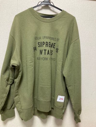 Supreme / WTAPS Crewneck "Light Olive"