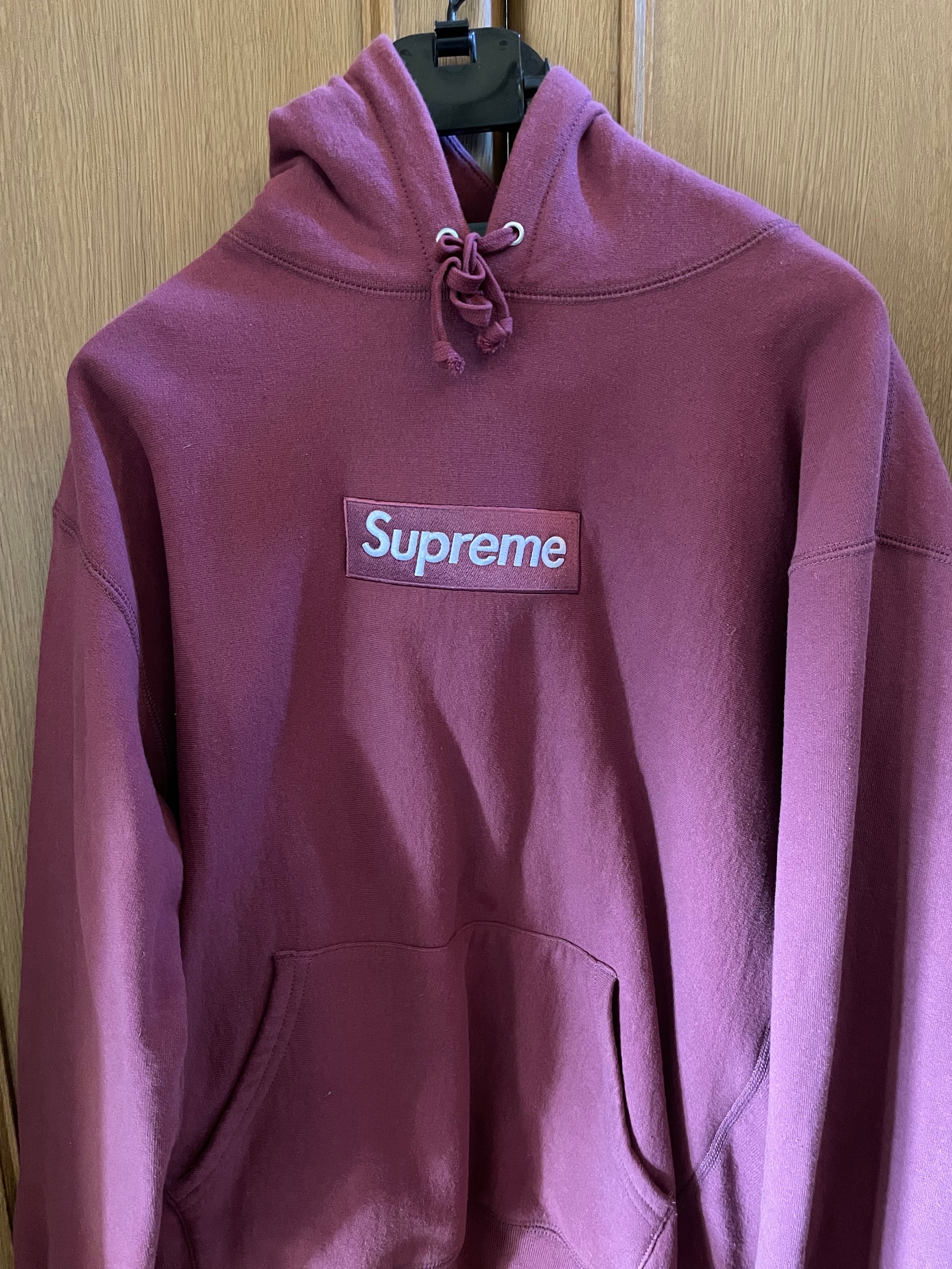 Supreme Box Logo Hooded Sweatshirt "Plum" (21FW)