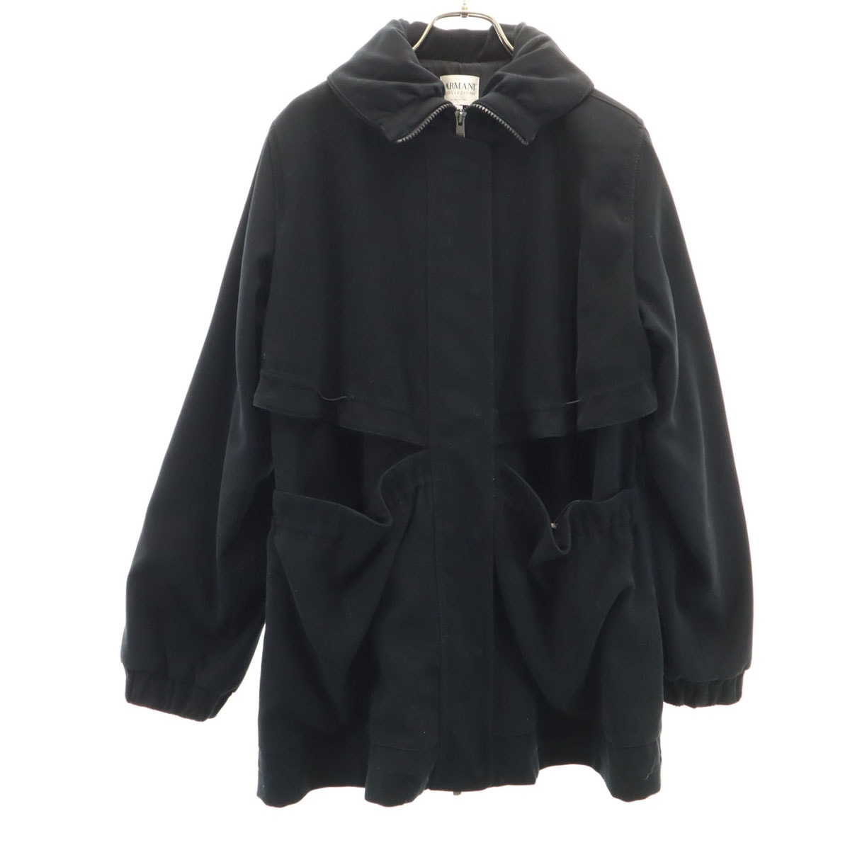 ARMANI アルマーニ イタリア製 ジップジャケット 38 ブラック