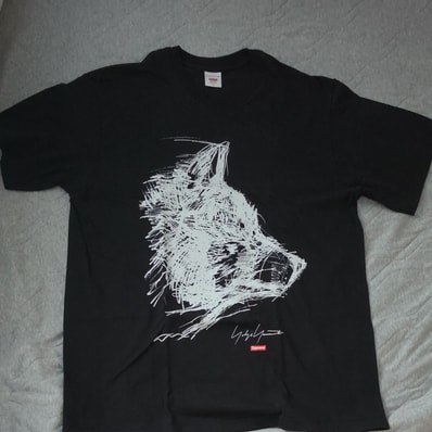 Supreme / Yohji Yamamoto® Scribble Wolf Tee "Black"