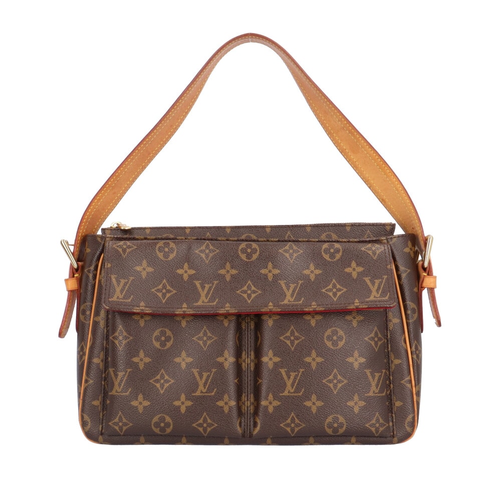 ルイヴィトン ヴィバシテGM モノグラム ショルダーバッグ モノグラムキャンバス M51163 ブラウン レディース LOUIS VUITTON  中古