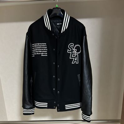 WIND AND SEA WDS Varsity Jacket "Black"