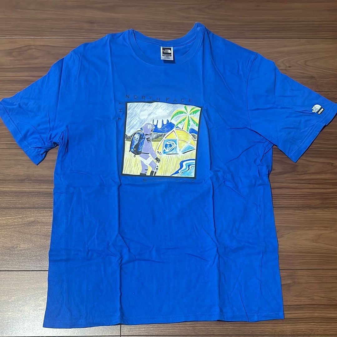 Supreme x The North Face Sketch S/S Top "Blue"