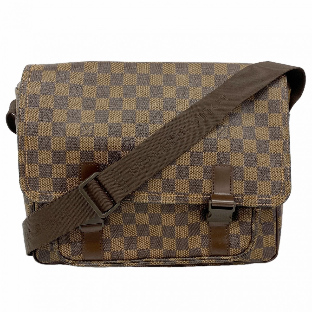 【6dc3351-k】ルイヴィトン ショルダーバッグ ダミエ メッセンジャーメルヴィール N51125 エベヌ【中古】メンズ レディース ユニセックス