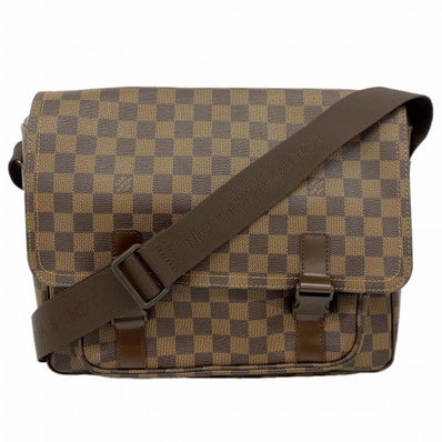 【6dc3351-k】ルイヴィトン ショルダーバッグ ダミエ メッセンジャーメルヴィール N51125 エベヌ【中古】メンズ レディース ユニセックス