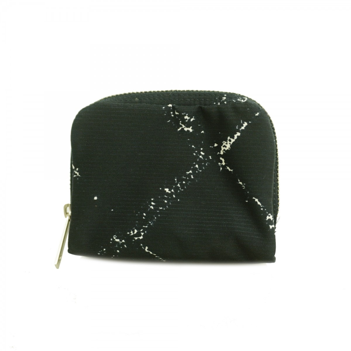 【6cd4409】シャネル コインケース 旧トラベル ナイロン ブラック シルバー金具【中古】レディース