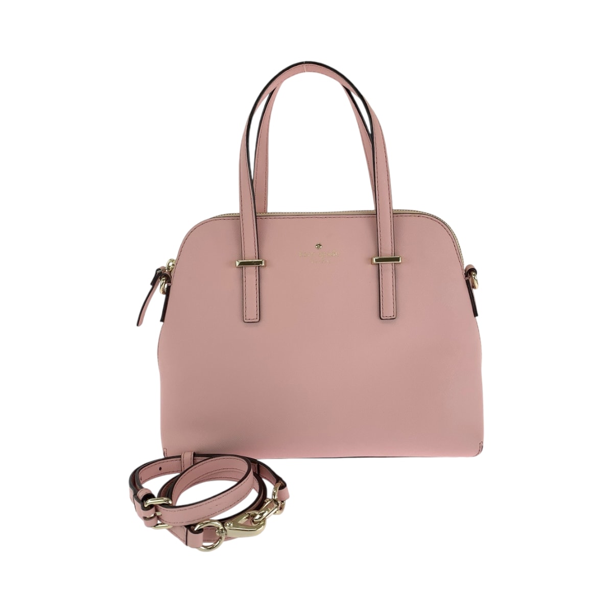 美品 Kate Spade ケイトスペード ピンク ゴールド金具 レザー ショルダーバッグ ハンドバッグ 2way 410093 【中古】