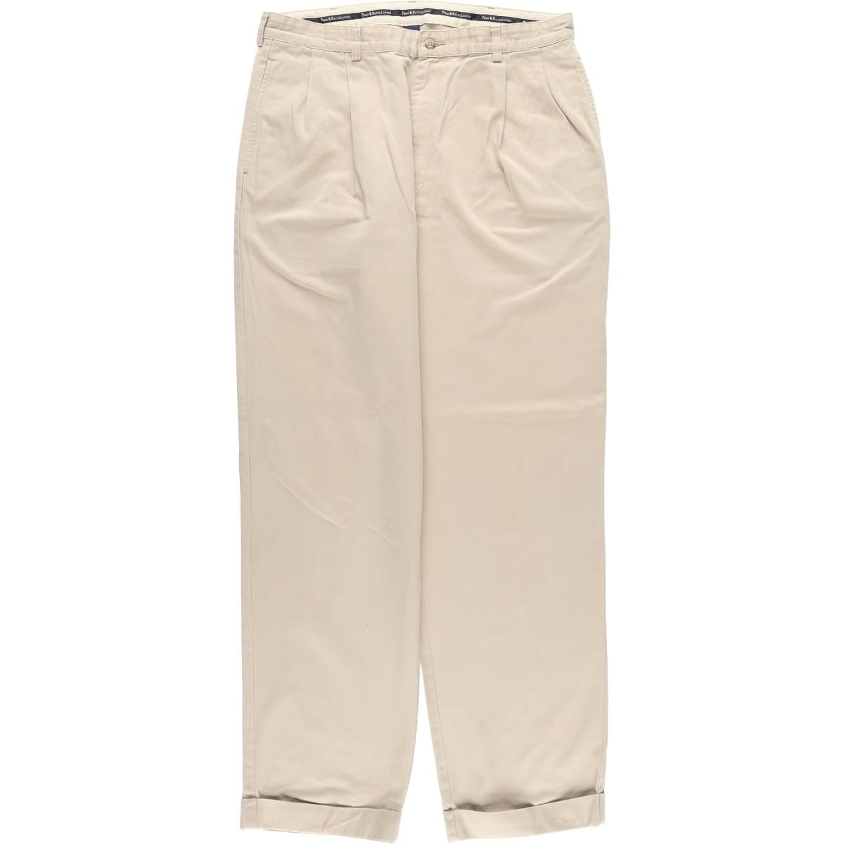 古着 ラルフローレン Ralph Lauren POLO RALPH LAUREN ツータック チノパンツ メンズw35相当/eaa524831