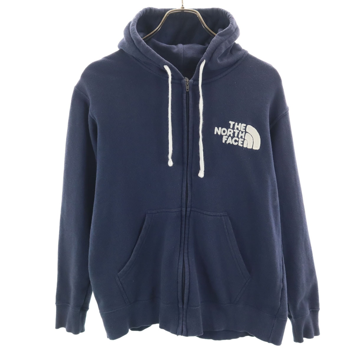 THE NORTH FACE ノースフェイス 長袖 フロントビュー スウェット ジップパーカー S ネイビー NT61720X アウトドア