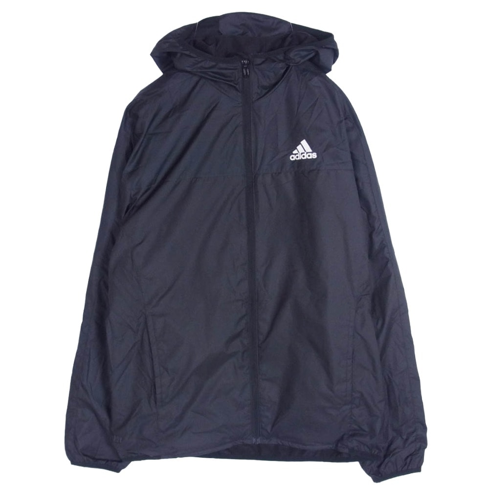 adidas アディダス ジャケット JG8530 マストハブ スモールロゴ レギュラーフィット フード付き ジャケット ウィンドブレーカー ブラック系 M【中古】