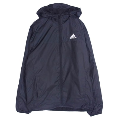 adidas アディダス ジャケット JG8530 マストハブ スモールロゴ レギュラーフィット フード付き ジャケット ウィンドブレーカー ブラック系 M【中古】