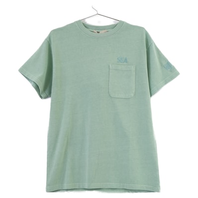 ウィンダンシ― WDS-O-ESPG-25-Q3-CS-01 ミント コットン PIGMENT POCKET TEE S