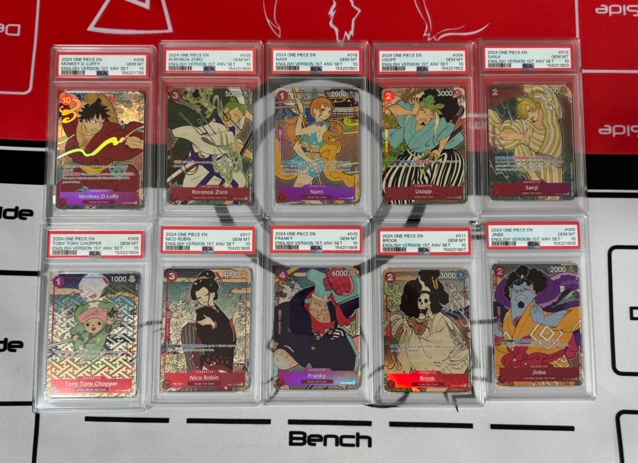 PSA10】麦わらの一味 : 浮世絵【英語版】(ワンピースカードゲーム「1st