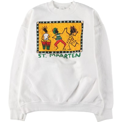 古着 90年代 フルーツオブザルーム FRUIT OF THE LOOM プリントスウェットシャツ トレーナー USA製 メンズXL相当 ヴィンテージ/eaa522956